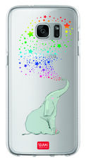 Idee regalo Cover Clear Case per Samsung S7 Edge Legami. Elephant Legami