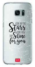 Idee regalo Cover Clear Case per Samsung S7 Edge Legami. Stars Legami