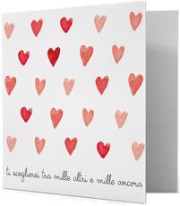 Cartoleria Biglietto auguri Cuori Legami Greeting Cards - 7x7 Legami