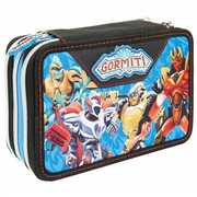 Cartoleria Astuccio accessoriato 3 zip Gormiti Auguri Preziosi
