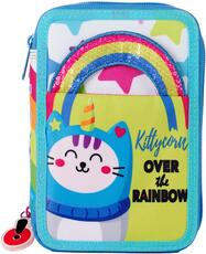 Cartoleria Astuccio accessoriato 3 zip GoPOP Kittycorn Auguri Preziosi