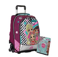 Cartoleria Zaino trolley spinner 3 ruote L.O.L. Surprise! Auguri Preziosi