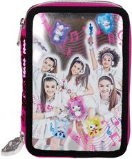 Cartoleria Astuccio accessoriato 3 zip Miracle Tunes Auguri Preziosi