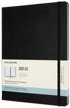 Cartoleria Agenda Mensile Moleskine 2021-2022, 18 Mesi X-Large Copertina Rigida Nero Moleskine