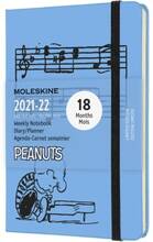 Cartoleria Agenda settimanale Moleskine Peanuts 2021-2022, 18 mesi Pocket Blu Moleskine