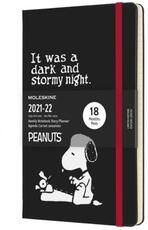 Cartoleria Agenda settimanale Moleskine Peanuts 2021-2022, 18 mesi Large Nero Moleskine