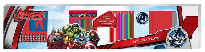 Cartoleria Avengers. Set Cancelleria 1 Metro Joko