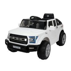 Giocattolo HomCom Macchinina Elettrica Modello Jeep per Bambini Bianco Homcom