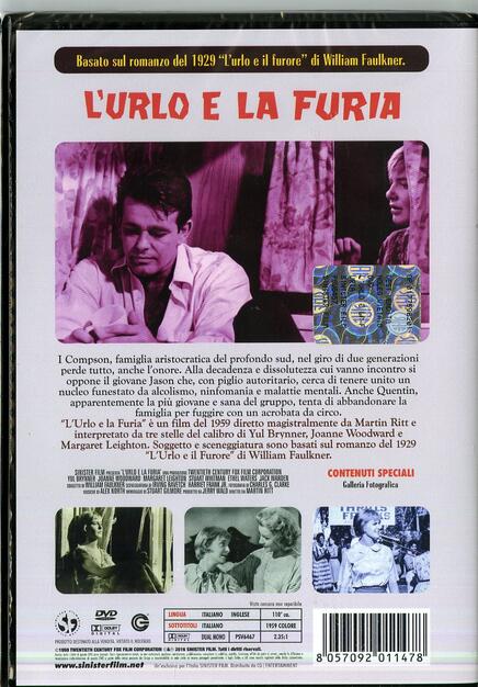 L Urlo E La Furia Dvd Film Di Martin Ritt Drammatico Ibs