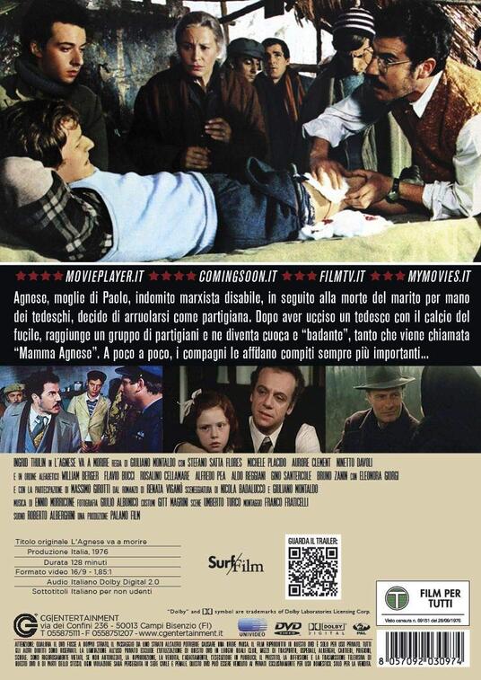 L' Agnese va a morire (DVD) DVD Film di Giuliano Montaldo Drammatico IBS