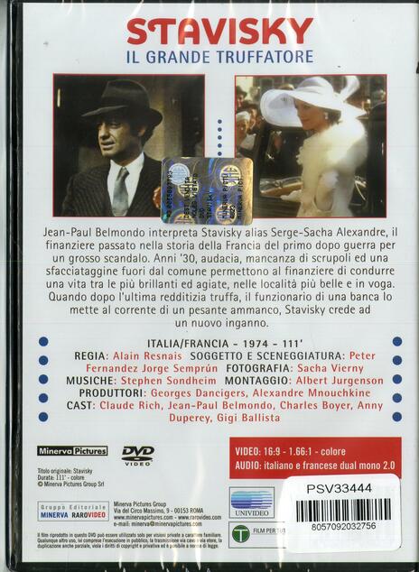 Stavisky, il grande truffatore (DVD) - DVD - Film di Alain Resnais Avventura | IBS