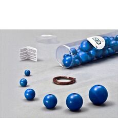 Giocattolo Blue Wooden Balls blu. 60 pezzi, 6 Misure Milaniwood