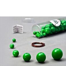 Giocattolo Green Wooden Balls verde. 60 pezzi, 6 Misure Milaniwood