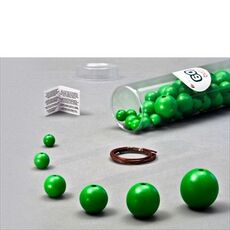 Giocattolo Green Wooden Balls verde. 60 pezzi, 6 Misure Milaniwood