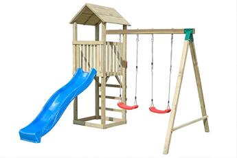 Giocattolo Altalena con Torre e Scivolo in Legno Gartenpro
