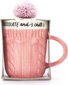 Idee regalo Tazza in confezione regalo con pompom da 500ml Tricoastal