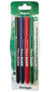 Cartoleria Penna Gel Mans con punta 1 mm. Rosso, blu, nero e verde Mans