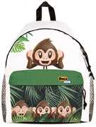 Cartoleria Zaino Mans Emoji Monkey. Con Kit scuola Mans