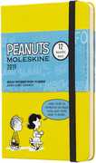 Cartoleria Weekly Notebook. Agenda-taccuino settimanale 2019, 12 mesi, Moleskine pocket. Limited Edition Peanuts. Giallo Moleskine