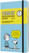 Cartoleria Weekly Notebook. Agenda-taccuino settimanale 2018-2019, 18 mesi, Moleskine large. Limited Edition Peanuts. Blu Moleskine