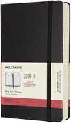 Cartoleria Agenda giornaliera 2018-2019, 18 mesi, Moleskine large copertina rigida. Nero Moleskine