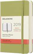 Cartoleria Agenda giornaliera 2019, 12 mesi, Moleskine pocket copertina rigida. Verde Moleskine
