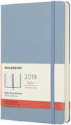 Cartoleria Agenda giornaliera 2019, 12 mesi, Moleskine large copertina rigida. Azzurro Moleskine