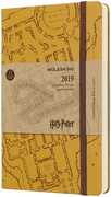 Cartoleria Agenda giornaliera 2019, 12 mesi, Moleskine large. Limited Edition Harry Potter. Beige Moleskine
