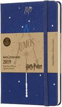 Cartoleria Weekly Notebook. Agenda-taccuino settimanale 2019, 12 mesi, Moleskine pocket. Limited Edition Harry Potter. Blu Moleskine