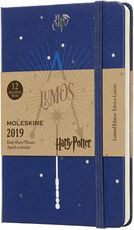 Cartoleria Weekly Notebook. Agenda-taccuino settimanale 2019, 12 mesi, Moleskine pocket. Limited Edition Harry Potter. Blu Moleskine
