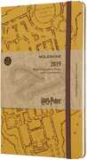Cartoleria Weekly Notebook. Agenda-taccuino settimanale 2019, 12 mesi, Moleskine large. Limited Edition Harry Potter. Beige Moleskine