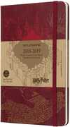 Cartoleria Weekly Notebook. Agenda-taccuino settimanale 2018-2019, 18 mesi, Moleskine large. Limited Edition Harry Potter. Rosso Moleskine