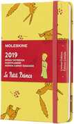 Cartoleria Weekly Notebook. Agenda-taccuino settimanale 2019, 12 mesi, Moleskine pocket. Limited Edition Piccolo Principe. Giallo Moleskine