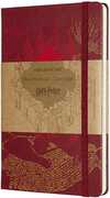 Cartoleria Taccuino Moleskine Harry Potter Limited Edition large a righe. Mappa del Malandrino. Rosso Moleskine