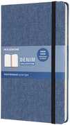 Cartoleria Taccuino Moleskine Denim Limited Edition large a righe. Blu Anversa Moleskine