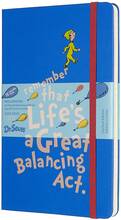 Cartoleria Weekly Notebook Agenda-Taccuino settimanale 2019-2020, 18 mesi, Dr Seuss Limited Edition Moleskine large blu. Blue Moleskine