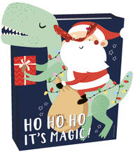 Cartoleria Sacchetto regalo Natale Legami Christmas Gift Bag Large Santasaurus Tirannosauro Legami