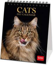 Cartoleria Calendario da tavolo Legami 2021 Gatti. Cats - 12x14,5 Legami