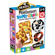 Giocattolo Montessori Shapes & Colours Headu