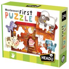 Giocattolo Montessori First Puzzle the Farm Headu