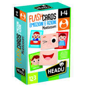 Giocattolo Flashcards Montessori Emozioni e Azioni Headu