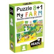 Giocattolo Puzzle 8+1 Farm Headu