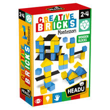 Giocattolo Montessori Creative Bricks Headu