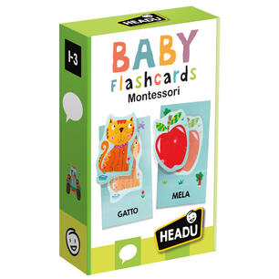 Baby Flashcards Montessori Headu Montessori Lettura E Scrittura Giocattoli Ibs