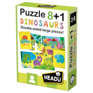Giocattolo Puzzle 8+1 Dinosaurs Headu