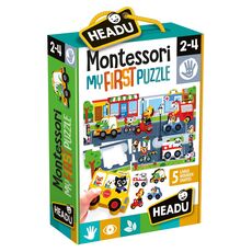 Giocattolo Montessori First Puzzle The City Headu