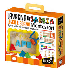Giocattolo Lavagna di Sabbia Leggo e Scrivo Montessori Headu