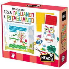Giocattolo Crea Tagliando e Ritagliando Montessori Headu