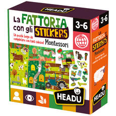 Giocattolo La Fattoria con gli Stickers Headu