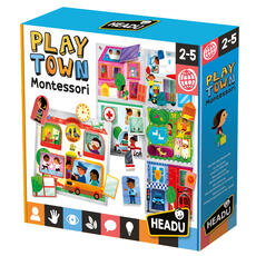 Giocattolo Baby Play Town Montessori Headu